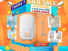 Deal hot tháng 7 - Máy nước nóng Comfee giá rẻ chưa từng có!