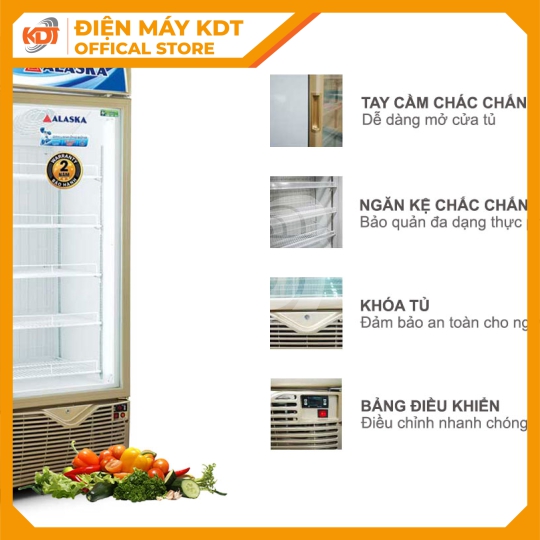 Tủ Đông Đứng Alaska 350 lít IFG-350