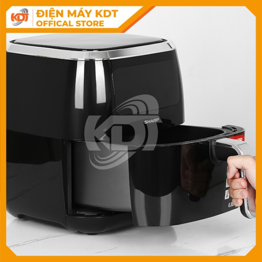 Nồi chiên không dầu Sharp KF-AF68EPV-BK 6.8 lít
