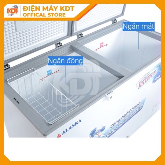 Tủ Đông Mát Inverter  Alaska 350 lít FCA 3600CI