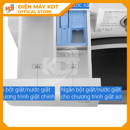 Máy giặt sấy Inverter LG 11/7 kg FV1411D4W