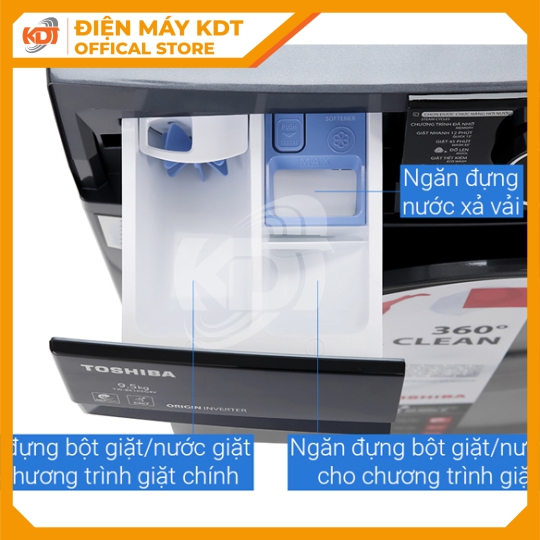 Máy giặt  Inverter Toshiba 10.5 Kg TW-BK115G4V(MG)