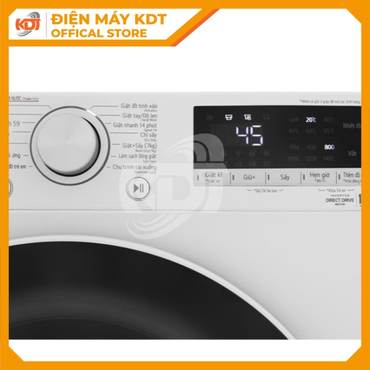Máy giặt sấy Inverter LG 11/7 kg FV1411D4W