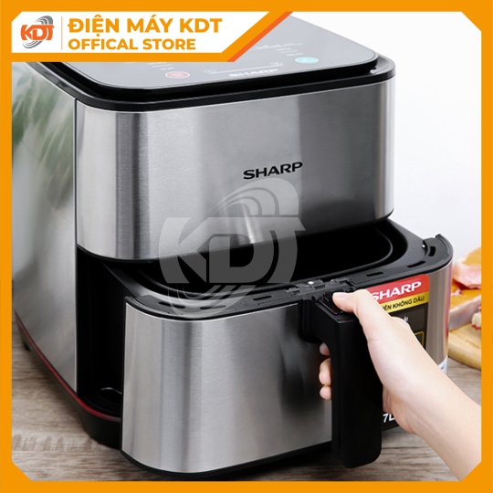 Nồi chiên không dầu Sharp KF-AF70EV-ST 7 lít