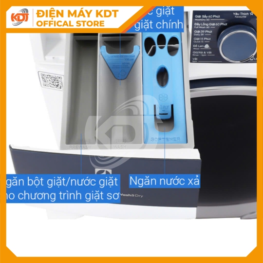 Máy giặt sấy Inverter Electrolux 11/7 kg EWW1142Q7WB
