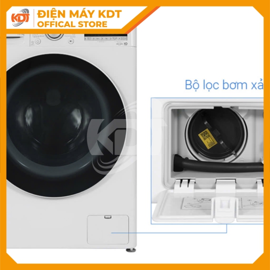 Máy giặt sấy Inverter LG 11/7 kg FV1411D4W