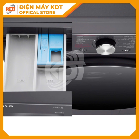 Máy giặt sấy Inverter LG 10/6 kg FV1410D4M1