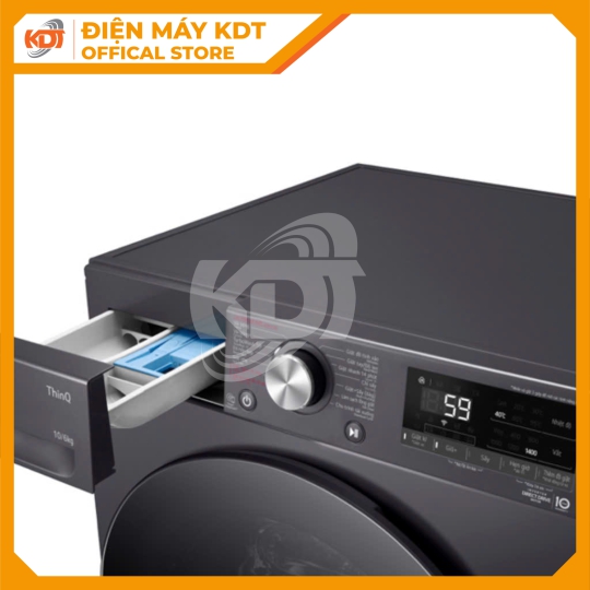 Máy giặt sấy Inverter LG 10/6 kg FV1410D4M1
