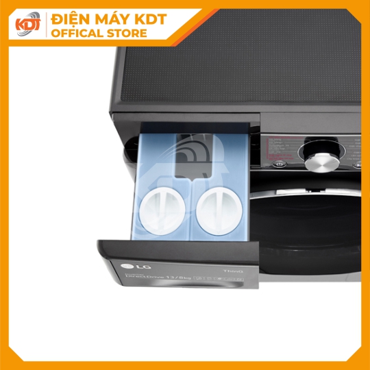 Máy giặt sấy Inverter LG 13/8 kg FV1413H3BA