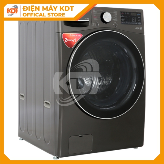 Máy giặt sấy Inverter LG 15/8 kg F2515RTGB