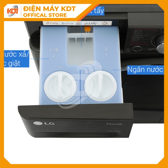 Máy giặt sấy Inverter LG 11/7 kg FV1411H3BA