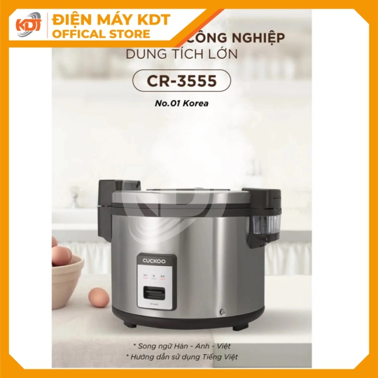 Nồi cơm Điện tử  Cuckoo 6.3Lít CR-3555/BKSTVNCRCV 