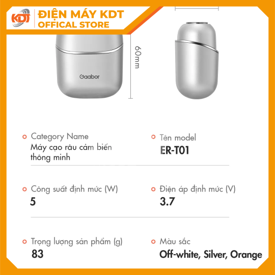 Máy cạo râu ER-T01 lưỡi dao 3D ôm vòng