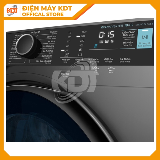 Máy giặt Electrolux UltimateCare 500 Inverter 10 kg EWF1024P5SB