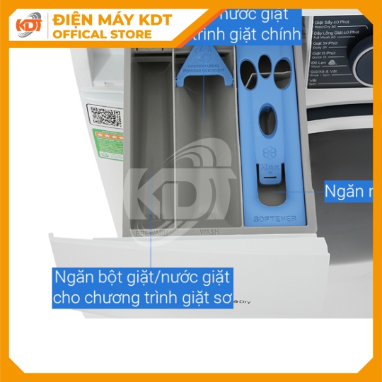 Máy giặt sấy Inverter Electrolux 10/7 kg EWW1024P5WB