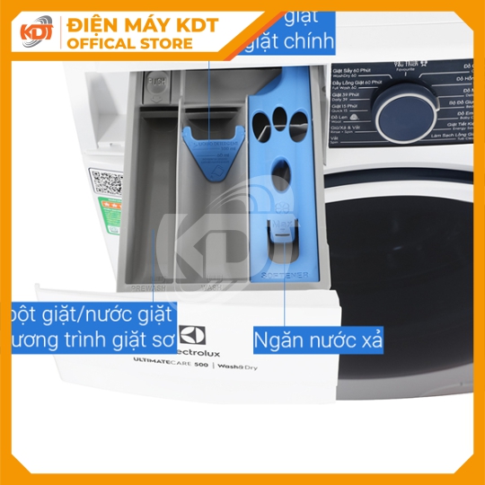 Máy giặt sấy Electrolux 9/6 kg EWW9024P5WB