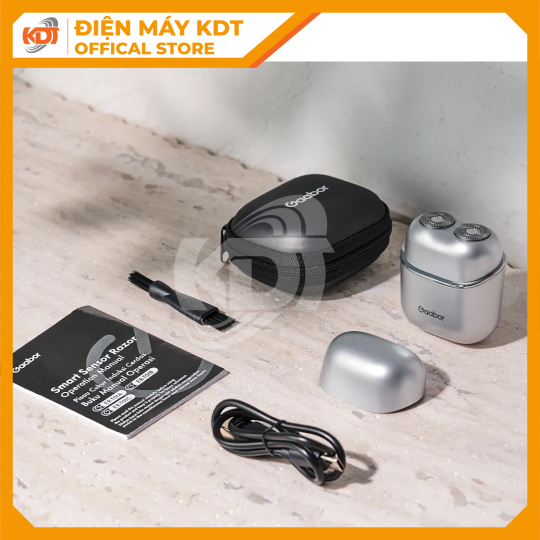 Máy cạo râu Gaabor ER-T01C màu BE đầu cạo 3D
