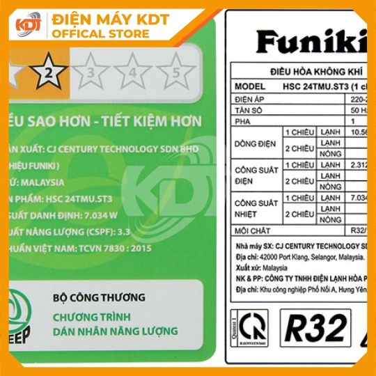 Máy lạnh Mono Funiki 2.5 HP HSC - 24TMU