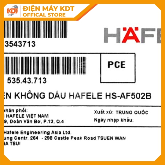 Nồi chiên không dầu Hafele 5,7Lít HS-AF502B