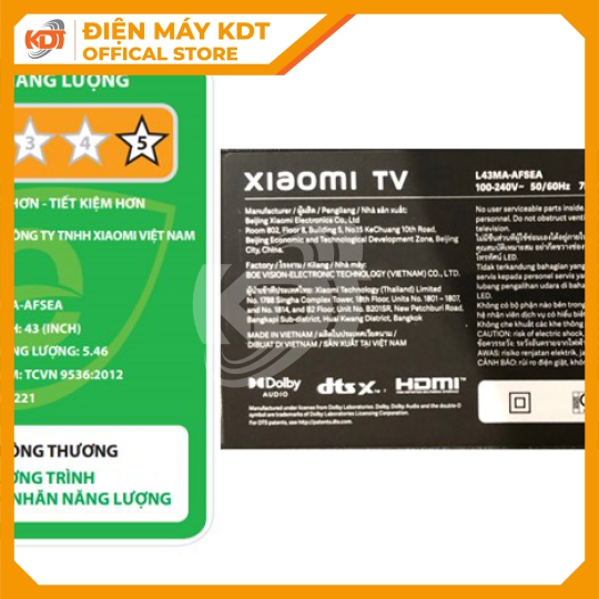 Tivi Xiaomi A 2025 43 inch L43MA-AFSEA