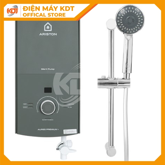Máy nước nóng Trực tiếp Ariston 4500W AURES PREMIUM+ 4.5P có bơm