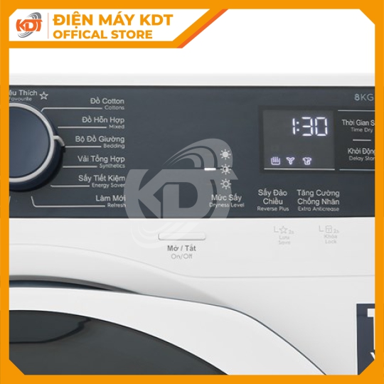Máy sấy bơm nhiệt Electrolux UltimateCare 8 kg EDH804H5WB