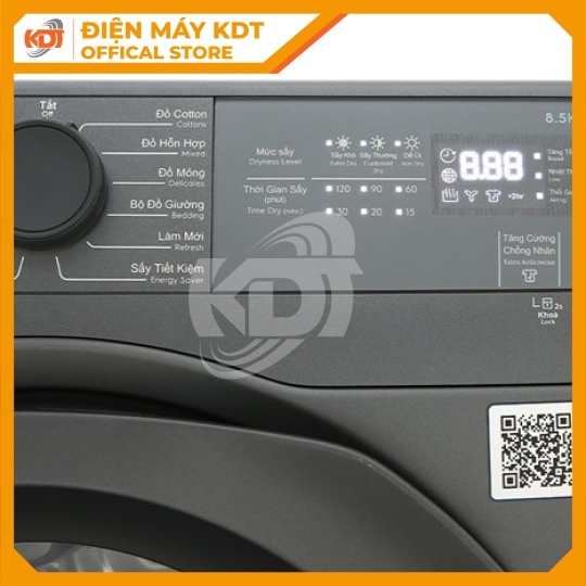 Máy sấy thông hơi Electrolux UltimateCare 8.5 kg EDV854N3SB