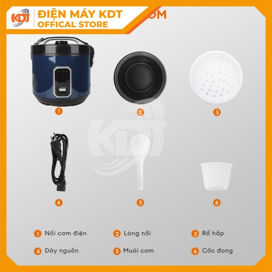 Nồi cơm điện tử Gaabor RC50M-BE01A dung tích 5L 700W 