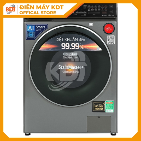 Máy giặt sấy Inverter Panasonic 10/6 kg NA-S106FC1LV