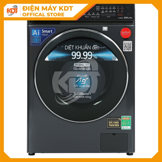 Máy giặt sấy Inverter Panasonic 9.5/6 kg NA-S956FR1BV