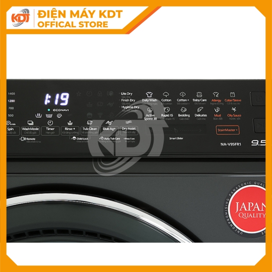 Máy giặt sấy Inverter Panasonic 10.5/2 kg NA-V105FR1BV