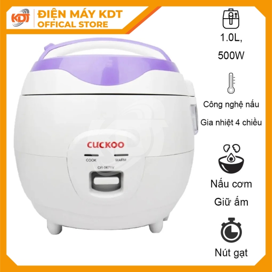 Nồi cơm Nắp gài 1.0Lít CR-0671/VWVNCV