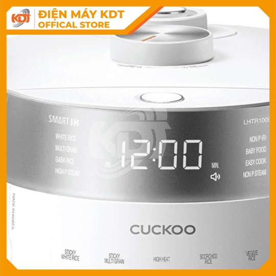 Nồi cơm áp suất cao tần Cuckoo 1.8 lít CRP-LHTR1009F/WHSIVNCV 