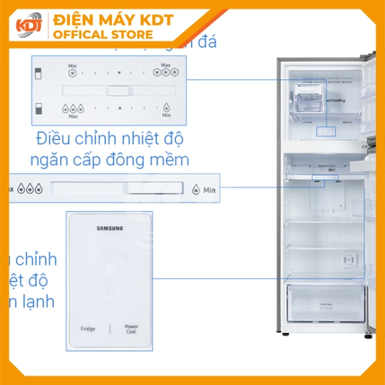 Tủ lạnh Samsung Inverter 345 lít RT35CG5544B1SV