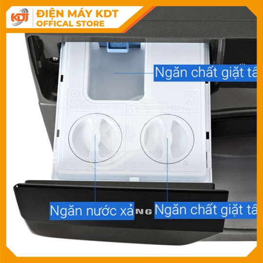 Máy giặt sấy Samsung AI Ecobubble Inverter 11/7 Kg  WD11T734DBX/SV
