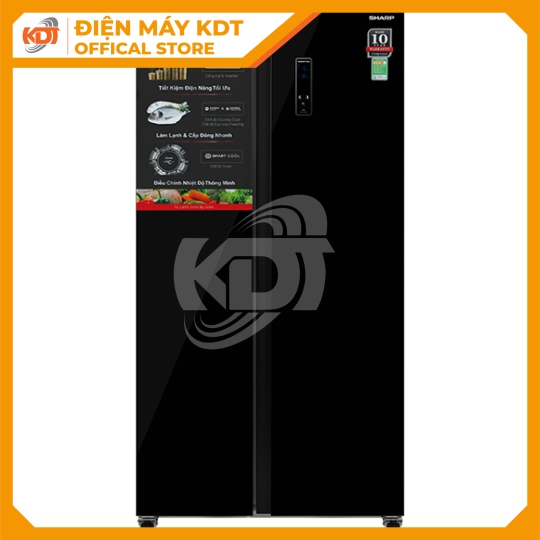 Tủ lạnh Sharp Inverter 442 lít SJ-SBX440VG-BK