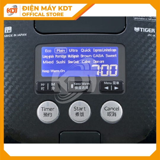Nồi cơm điện tử cao tần áp suất 1.8 lít Tiger JPC-W18W