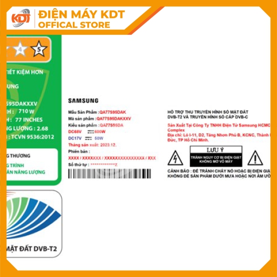 Tivi OLED Samsung 4K 77 Inch QA77S95DA