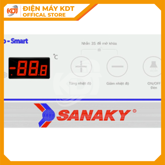 Tủ Đông Kính Cong Sanaky 350 Lít VH-482KB
