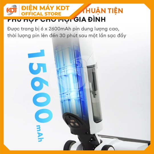 Máy hút bụi và lau sàn không dây thông minh GAABOR VCF8T-WH01A