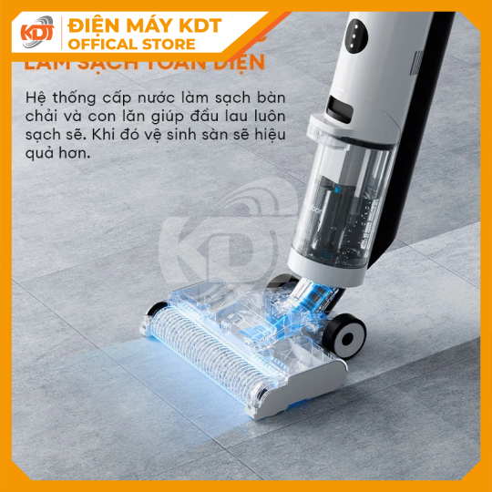 Máy hút bụi và lau sàn không dây thông minh GAABOR VCF8T-WH01A