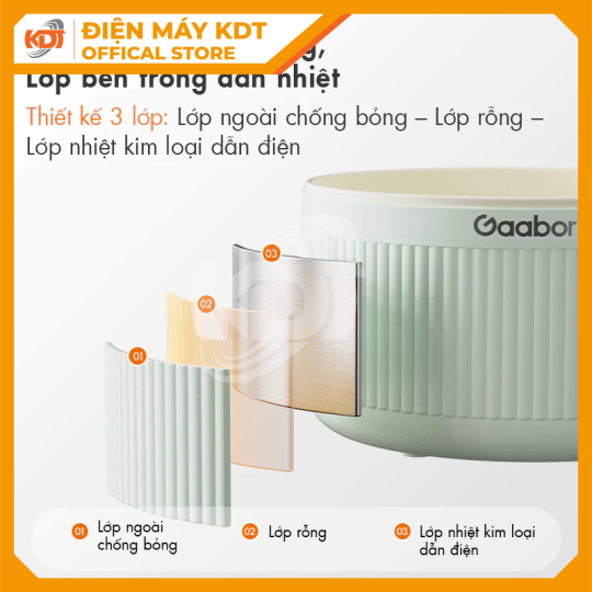 Nồi điện đa năng dung tích 2L Gaabor EC-20M01A 
