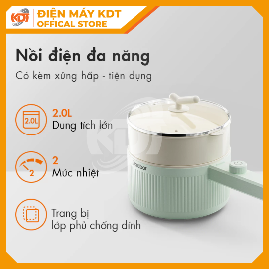 Nồi điện đa năng dung tích 2L Gaabor EC-20M01A 