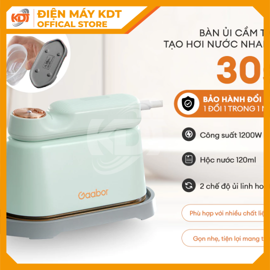 Bàn ủi hơi nước cầm tay gấp gọn Gaabor HM-M01A